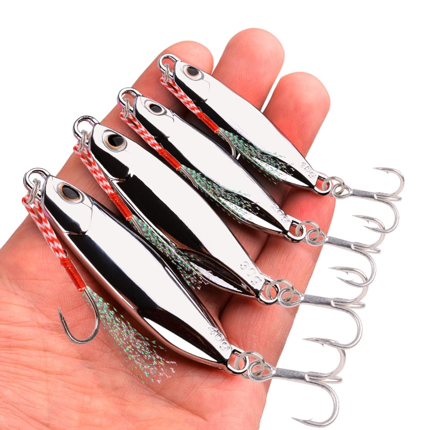 Metal Spinner Lure Spoon Fishing Spinner Lure 1.5g 2.5g 3.5g 5g 7.5g 1 –  Aorace Fishing