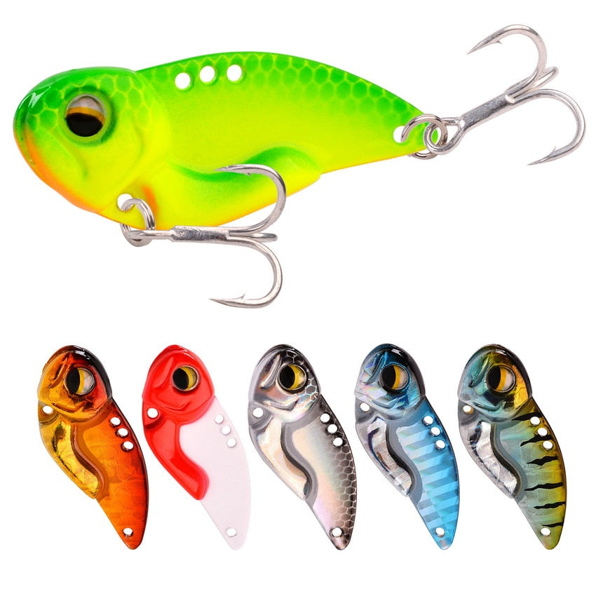 6Pcs Spinner Fishing Lures Wobblers Sequin Spoon Crankbaits Artifical –  Aorace Fishing
