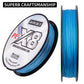 Aorace Brand W8 II Series Fishing Line 8 Strands 100m anti-UV anti-saltwater Coating, Multifilament PE Line Braided Wire