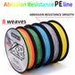 Aorace Brand W8 II Series Fishing Line 8 Strands 100m anti-UV anti-saltwater Coating, Multifilament PE Line Braided Wire