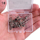 10PCS Pike Fishing Accessories Connector Pin Bearing Rolling Swivel Stainless Steel Snap Fishhook Lure Swivels Tackle with Box