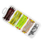 50pcs/lot Soft Lure Kit Soft Fishing Lure 5cm 5g Jig Head Hook With Fishing Tackle Box Pesca