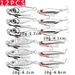 12PCS Metal Slow Fishing Jigs Slow Jigging Lures Set  30g 40g 60g Casting Saltwater Grouper Tuna Trolling Fishing Spoon Bait