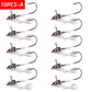 10PCS Jig Head Fishing Hooks with Mustad Hook 9g 12g 15g Fish Head Fishhook For Soft Worm Fishing Tackle DIY Kit