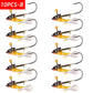 10PCS Jig Head Fishing Hooks with Mustad Hook 9g 12g 15g Fish Head Fishhook For Soft Worm Fishing Tackle DIY Kit