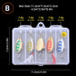 5pcs Fishing Lure Spinner bait, Bass Trout Salmon Hard Metal Spinner Baits Kit with Tackle Boxes