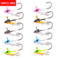 10PCS Jig Head Fishing Hooks with Mustad Hook 9g 12g 15g Fish Head Fishhook For Soft Worm Fishing Tackle DIY Kit