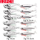 12PCS Metal Slow Fishing Jigs Slow Jigging Lures Set  30g 40g 60g Casting Saltwater Grouper Tuna Trolling Fishing Spoon Bait