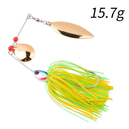 1pcs Spinner Bait 10G 16G 17G Metal Lure Hard Fishing Lure Spinner Lure Spinnerbait Pike Swivel Fish Tackle Wobbler Fishing