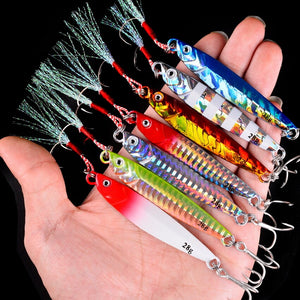 2021 HOT Jigging Fishing Lure Spoon Metal Bait 7g-10g-14g-17g-21g-28g-40g Bass Tuna Lures Jig Lead Minnow Pesca Tackle Jerkbait