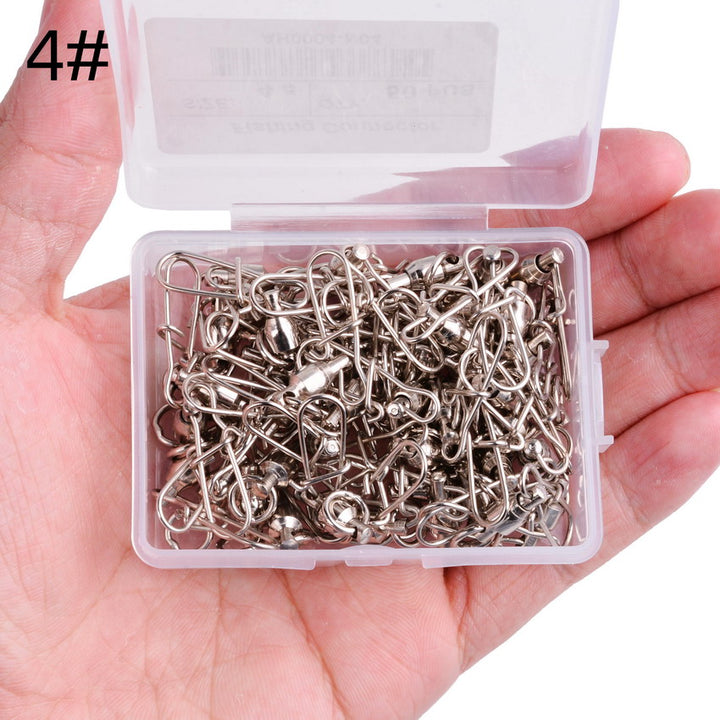 10pcs/Box Stainless Steel Fishing Connector Pin Bearing Rolling Swivel –  Aorace Fishing