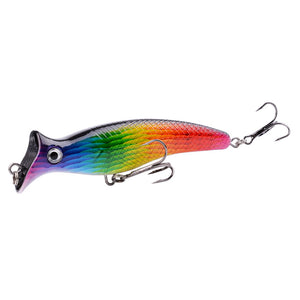 12.4cm 20.4g   Fishing Lure Big Popper Hard Lure Fishing Bass Tackle Musted Hook Bait Bionic Fishing Bait Sea Fresh Wate