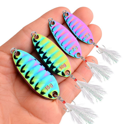 1PCS Metal VIB Lures 1.5g-25g Sequins Wobbler Vibrations Spoon Fishing Bait Bass Artificial Hard Bait Cicada Fishing Tackle